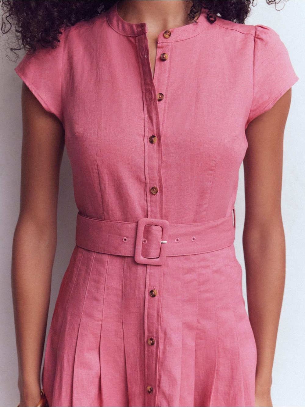 Boden Arabella Linen Blend Dress - Picture 3 of 7
